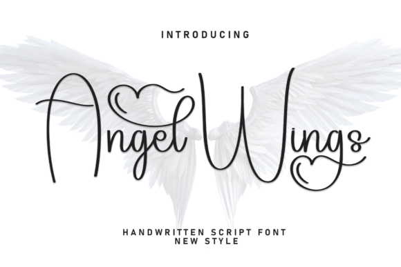 Angel Wings Font: A Delicate Handwritten Typeface for Thoughtful Branding