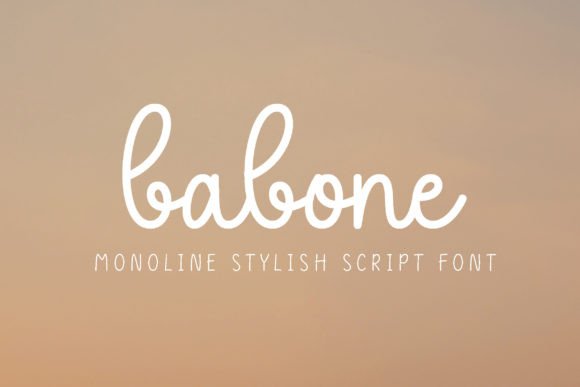 Babone: A Modern Script Font for Editorial Charm