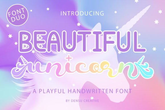 Beautiful Unicorn Font: Playful Magic for Handmade Labels & Printables