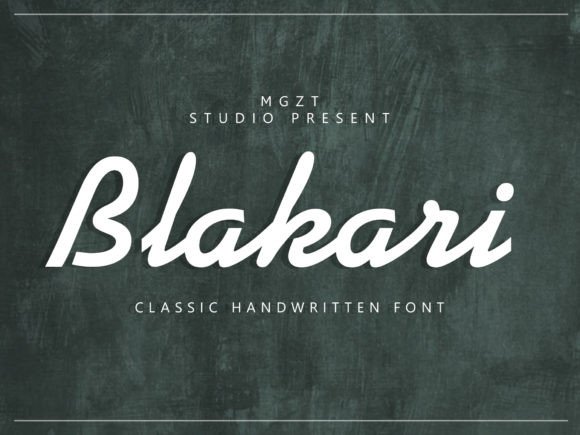 Blakari: A Vintage Script Font That Feels Like Home