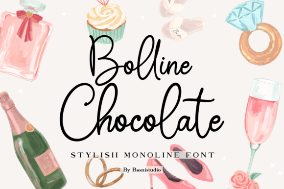 Bolline Chocolate: A Stylish Monoline Script Font for Editorial Design
