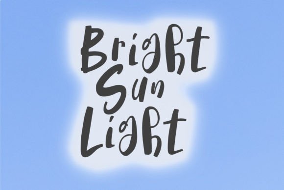 Bright Sun Light: A Playful Handwritten Font for Real Small Business Brands