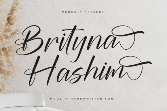 Brityna Hashim: A Luxury Script Font That Elevates Digital Branding