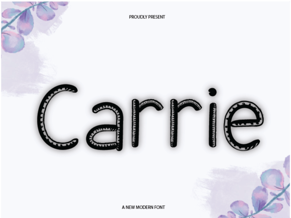 Carrie: A Script Font That Earns Its Place