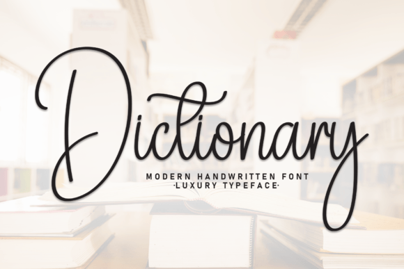 Dictionary Handwritten Font for Crafters & Sellers