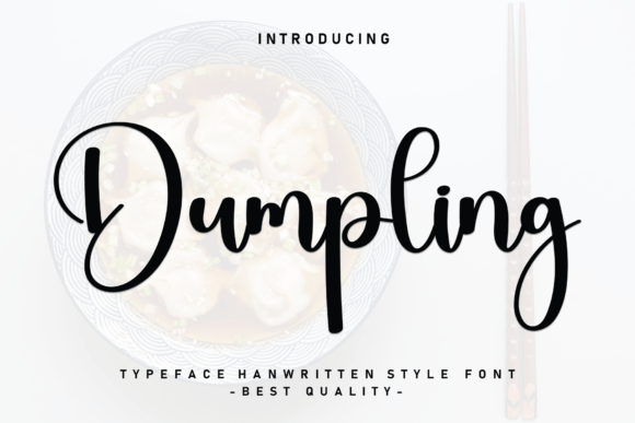 Dumpling: An Elegant Script Font for Editorial Design