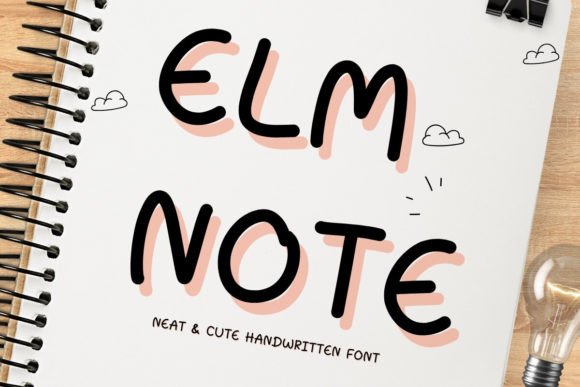 Elmnote: A Friendly Handwritten Font for Warm, Human-Centered Web Design