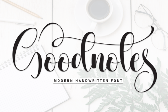 Goodnotes Font: A Light Handwritten Script with Luxury Flair