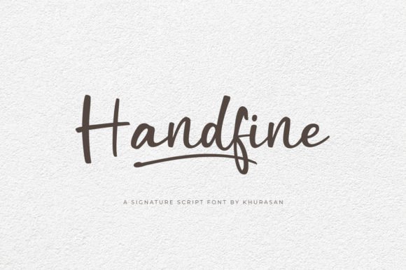 Handfine: A Thoughtful Script Font for Editorial Moments