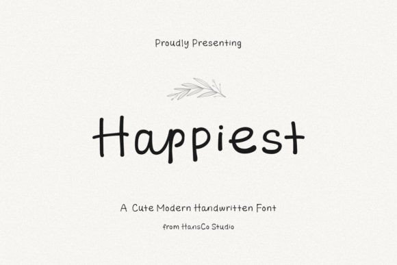 Happiest: A Modern Handwriting Font for Digital Branding