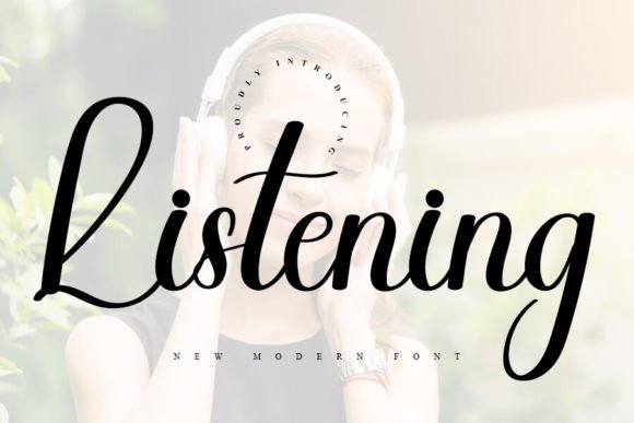 Listening Font: A Handwritten Script for Scroll-Stopping Brand Moments