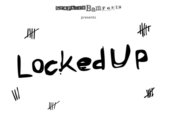 Locked Up Font: A Raw, Hand-Drawn Typeface for Authentic Branding
