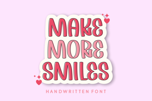 Make More Smiles Font: A Whimsical Script for Real Business Branding
