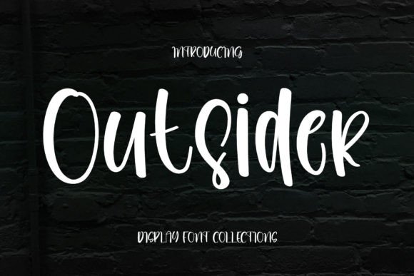 Outsider: A Playful Display Font for Cheerful Campaigns
