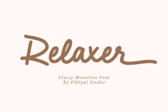 Relaxer: A Sophisticated Script Font for Digital Branding