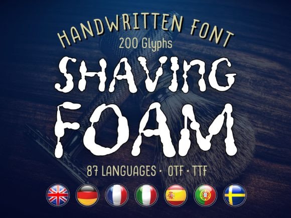 Shaving Foam: A Playful Script Font for Brand Identity