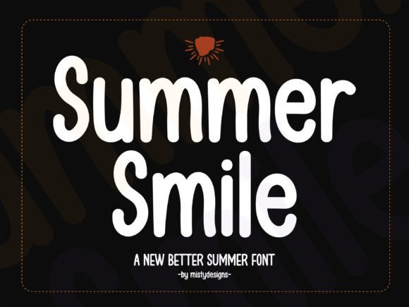 Summer Smile: A Playful Display Font for Digital Branding
