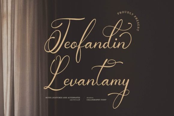 Teofandin Levantamy: A Script Font That Breathes Elegance Into Editorial Design