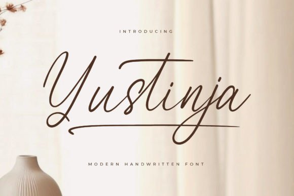 Yustinja: A Sophisticated Script Font for Real Small Business Branding